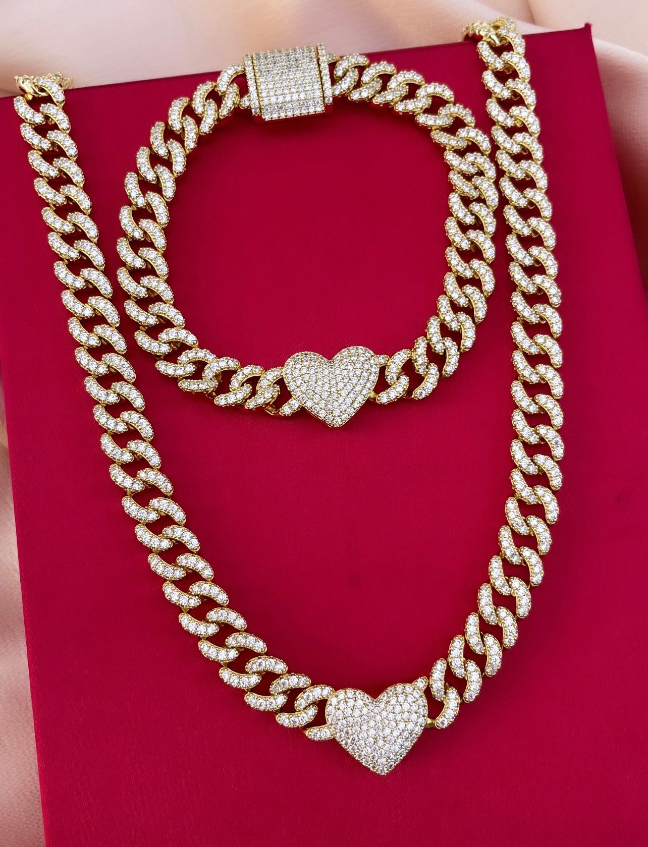 Conjunto corazón brilli